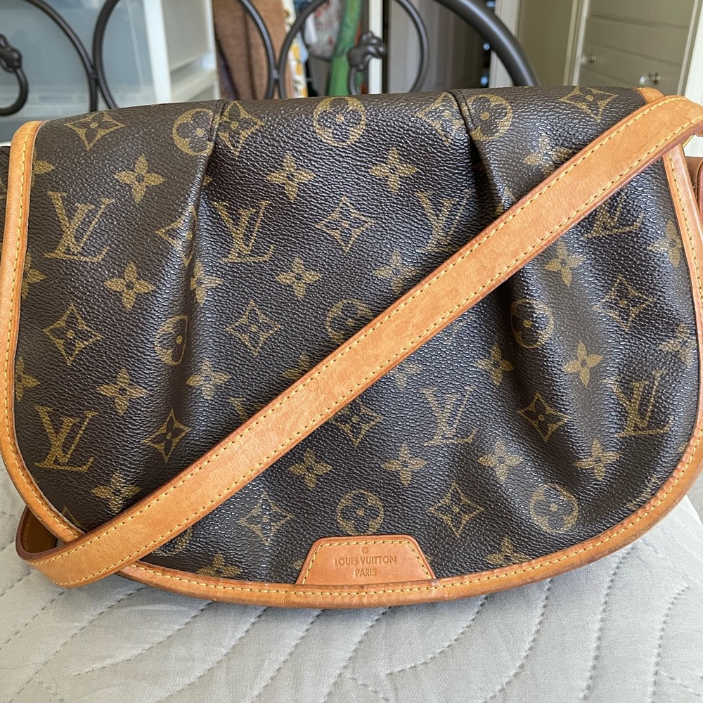 Louis Vuitton menilmontant bag canvas - Authentic